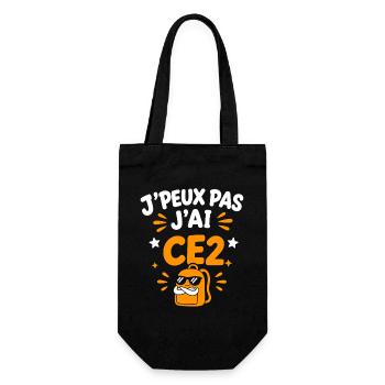 J'peux pas j'ai CE2 - Sac à bouteille - noir - Devant