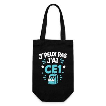 J'peux pas j'ai CE1 - Sac à bouteille - noir - Devant
