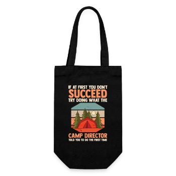 Camping Bonfire Camp Life Forest Camper - Gift Bag for Bottles - black - Front