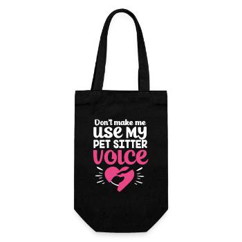 Pet Sitter Pets Babysitter - Gift Bag for Bottles - black - Front