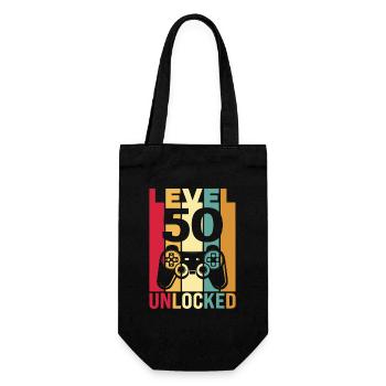 Level 50 Entsperrter Controller - Geschenkbeutel für Flaschen - Schwarz - Vorne