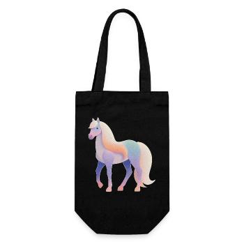 Pferd - Geschenkbeutel für Flaschen - Schwarz - Vorne