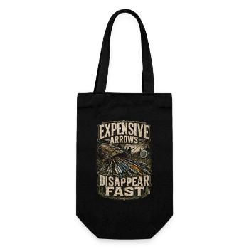 Archery Archer - Gift Bag for Bottles - black - Front