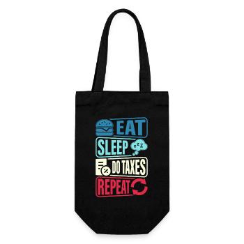 Eat, sleep, control, repeat - Gift Bag for Bottles - black - Front