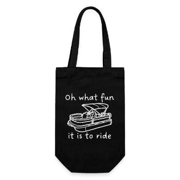 Oh quel plaisir de rouler - Sac à bouteille - noir - Devant