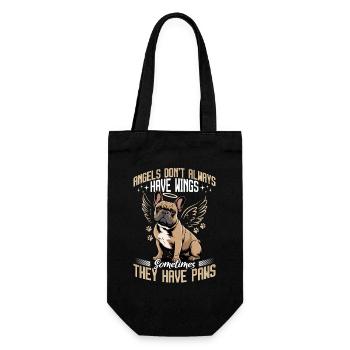 Bouledogue français Race de chien Frenchie - Sac à bouteille - noir - Devant