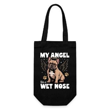Bouledogue français Race de chien Frenchie - Sac à bouteille - noir - Devant