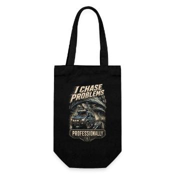 Storm Chaser Meteorologist - Gift Bag for Bottles - black - Front