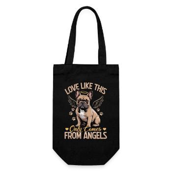 Bouledogue français Race de chien Frenchie - Sac à bouteille - noir - Devant