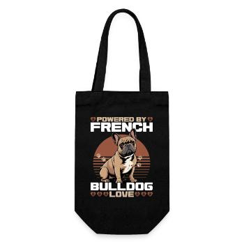 Bouledogue français Race de chien Frenchie - Sac à bouteille - noir - Devant