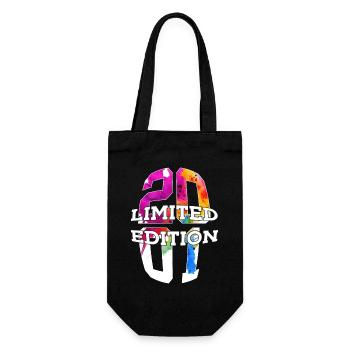 LIMITED EDITION 2001 25 YEARS 25TH BIRTHDAY - Gift Bag for Bottles - black - Front