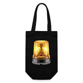 Chantier de construction de Sirène Orange Hyper Réaliste - Sac à bouteille - noir - Devant
