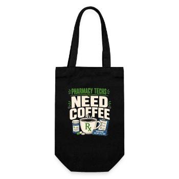 Pharmacy Technician Pharmacy Tech Cpht Rx Gift - Gift Bag for Bottles - black - Front