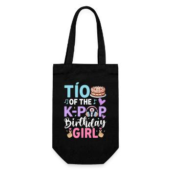 Tío of The K-Pop Birthday Girl - Gift Bag for Bottles - black - Front