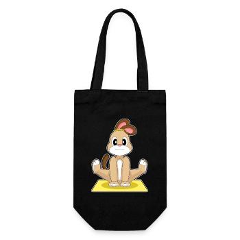 Dog Yoga Fitness Gymnastics - Gift Bag for Bottles - black - Front