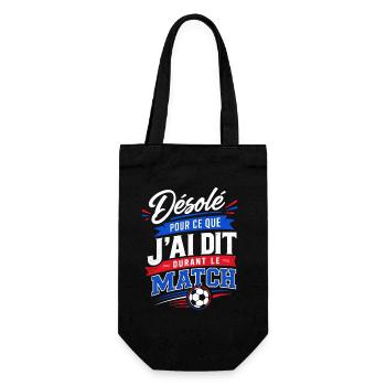 Désolé Pour ce que J'ai Dit Durant le Match Foot - Sac à bouteille - noir - Devant