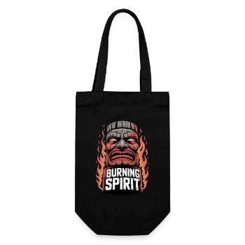 Masque tribal Tiki Fire Spirit Burning - Sac à bouteille - noir - Devant