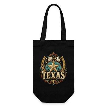 Texas Choice Vintage Emblem - Gift Bag for Bottles - black - Front