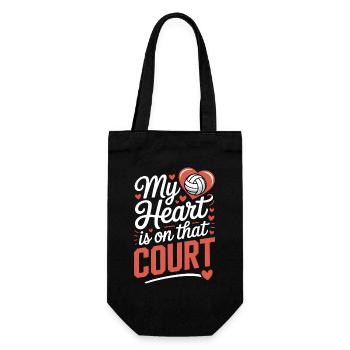 Volleyball Sprüche Lustiges Volleyball Geschenk - Geschenkbeutel für Flaschen - Schwarz - Vorne