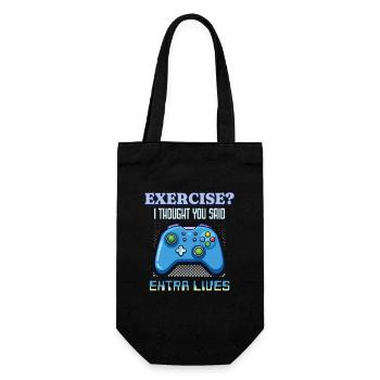 Exercice, je croyais que tu avais dit des vies supplémentaires – Gamer - Sac à bouteille - noir - Devant
