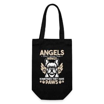 Bouledogue français Race de chien Frenchie - Sac à bouteille - noir - Devant