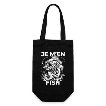 Je M'en Fish Humour Pêche Poisson Cadeau Drôle - Sac à bouteille - noir - Devant