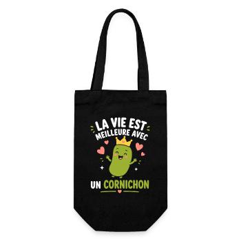 Cornichon - Sac à bouteille - noir - Devant