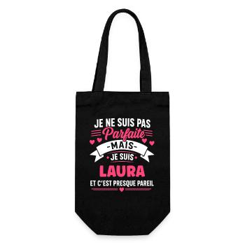 Laura: Pas parfaite mais presque pareil - Sac à bouteille - noir - Devant