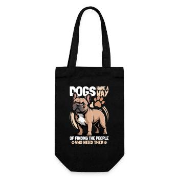 Bouledogue français Race de chien Frenchie - Sac à bouteille - noir - Devant