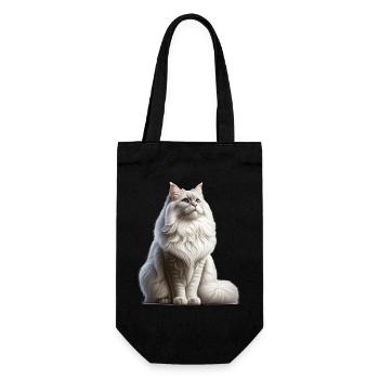 Chat angora turc - Sac à bouteille - noir - Devant
