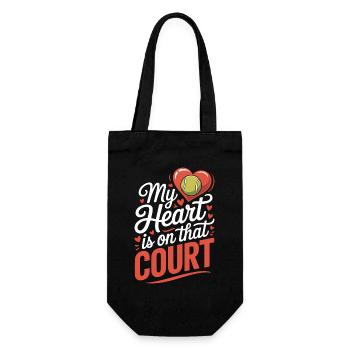 Dictions de tennis Cadeau drôle de tennis - Sac à bouteille - noir - Devant