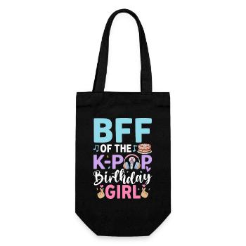 BFF of The K-Pop Birthday Girl - Gift Bag for Bottles - black - Front