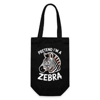 Zebra Sayings Zebras Funny Zebra Gift - Gift Bag for Bottles - black - Front