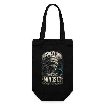 Storm Chaser Meteorologist Mesocyclone Mindset - Gift Bag for Bottles - black - Front