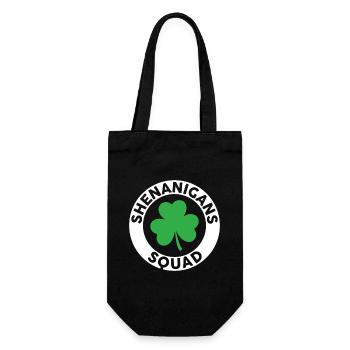 Shenanigans-Team Shamrock Tee - Geschenkbeutel für Flaschen - Schwarz - Vorne