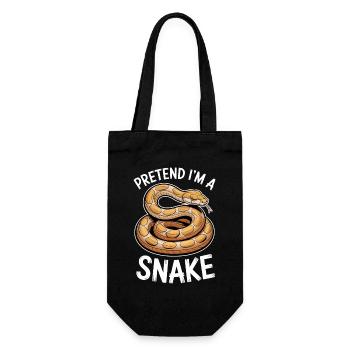 Snake Sayings Funny Snake Gift - Gift Bag for Bottles - black - Front