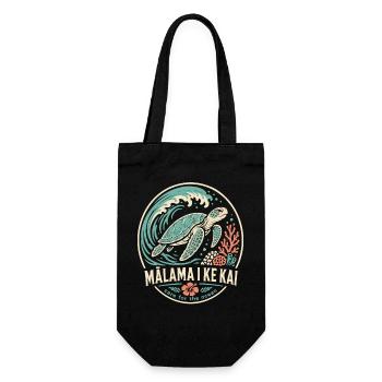Malama I Ke Kai - Gift Bag for Bottles - black - Front