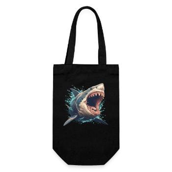 Sharks Shark - Gift Bag for Bottles - black - Front
