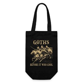 Historical Horseman Humor Motif | Late Gothic Chapel - Gift Bag for Bottles - black - Front
