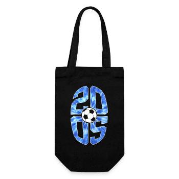 21 YEARS BORN 2005 FOOTBALL 21ST BIRTHDAY - Gift Bag for Bottles - black - Front