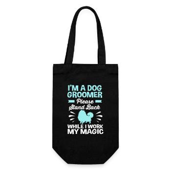 Dog groomer - Gift Bag for Bottles - black - Front