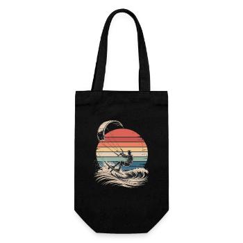 Kitesurf Retro Sunset Surf - Sac à bouteille - noir - Devant