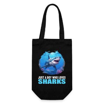 Sharks Shark - Gift Bag for Bottles - black - Front
