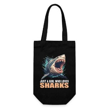 Sharks Shark - Gift Bag for Bottles - black - Front