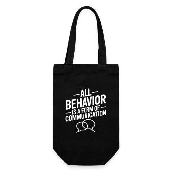 Tout comportement est une forme de communication - Sac à bouteille - noir - Devant