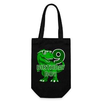 DINO 9 ANS DINOSAURE 9E ANNIVERSAIRE - Sac à bouteille - noir - Devant
