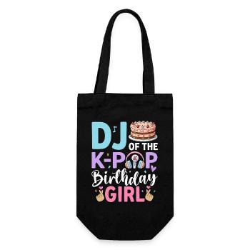 DJ Of The K-Pop Birthday Girl - Gift Bag for Bottles - black - Front
