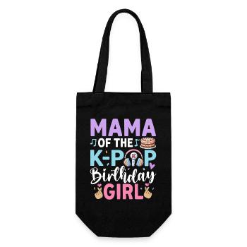 Mama of The K-Pop Birthday Girl - Gift Bag for Bottles - black - Front