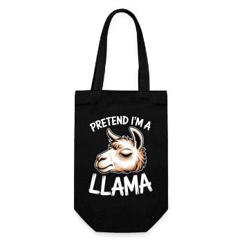 Llama Sayings Llamas Funny Llama Gift - Gift Bag for Bottles - black - Front
