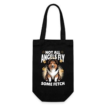 Shetland Sheepdog Sheltie Dog Breed - Geschenkbeutel für Flaschen - Schwarz - Vorne